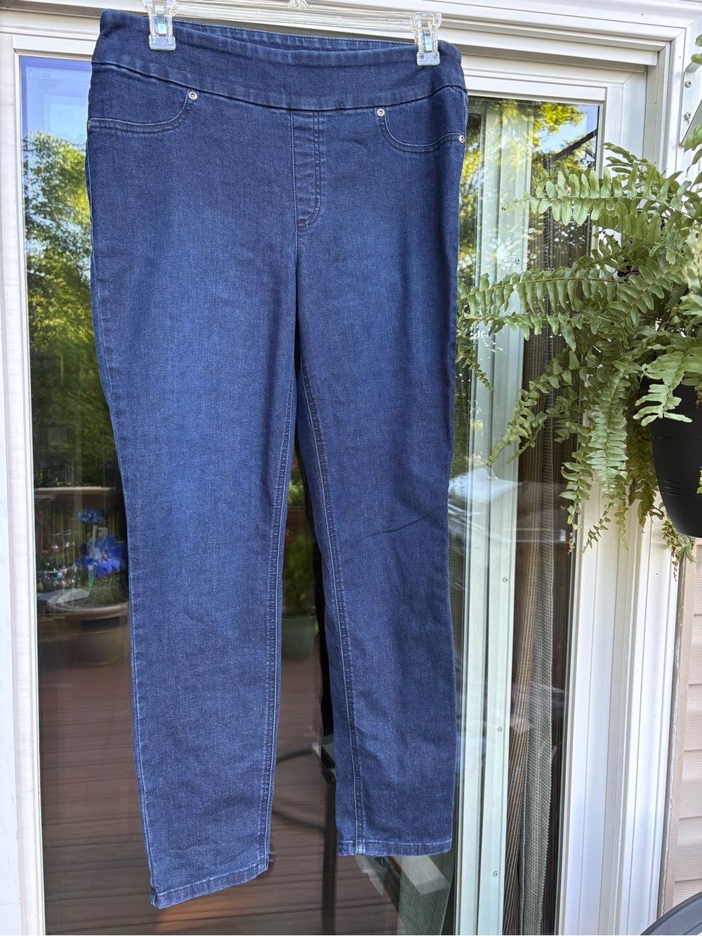 Chico's Perfect Stretch 2R Dark Blue Pull-On Jeggings